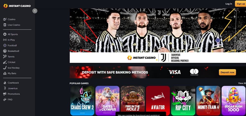 Instant Casino – best Australia online casino with instant crypto withdrawals and 10% cashback